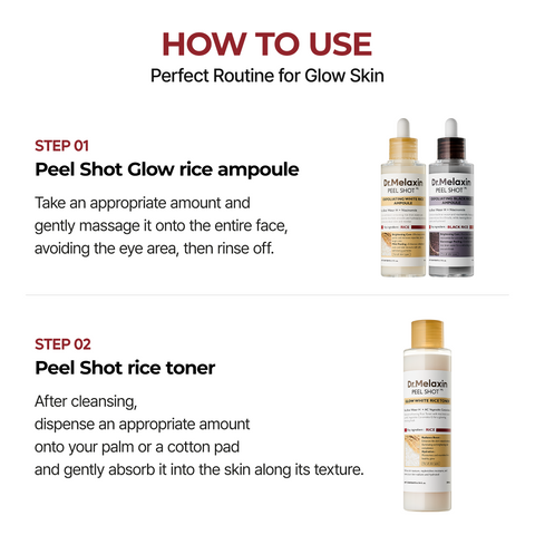 Peel Shot Glow Rice Ampoule Duo