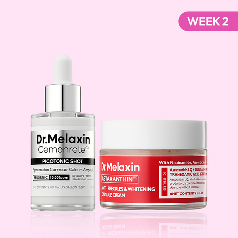 [Week 2] Picotonic Shot Pigmentation Ampoule + Astaxanthin Freckle Care Cream