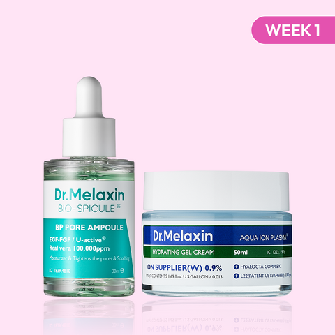 [Week 1] BP Pore Ampoule 30ml + Aqua Ion Plasma Hydrating Gel Cream
